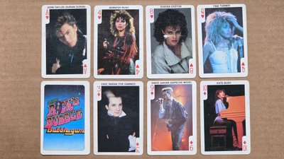 1986 Dandy Gum Rock'n Bubble Playing Cards