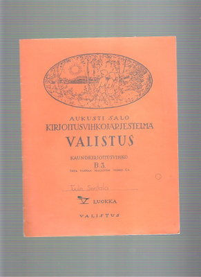 Kirjoitusvihkojärjestelmä B 3 ja B 2, Valistus.