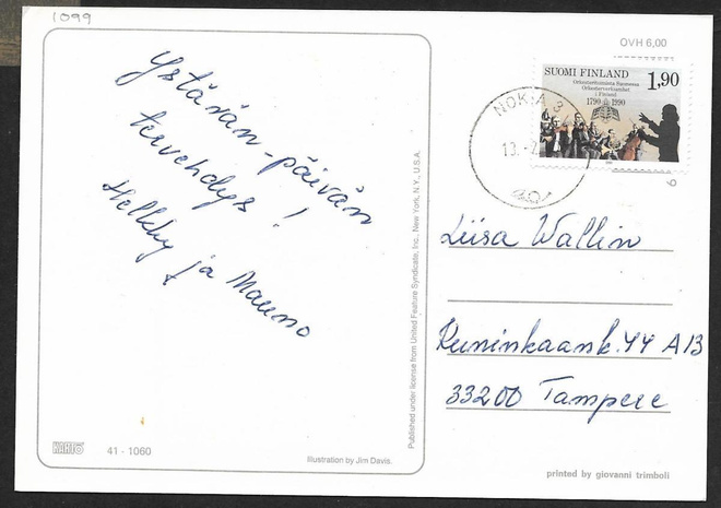 Postilähetys - Orkesteritoiminta (LAPE 1099) Nokkia 13.2.90