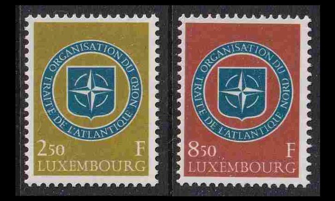Luxemburg 604-5 ** NATO 10v (1959)