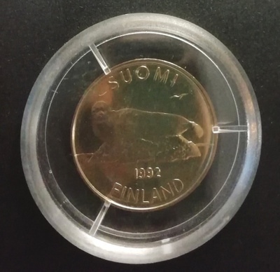 5 mk 1992 II, Norppa UNC pillerissä