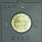 2007 Luxembourg 2€ rooman sopimus kulkematon - pikkukuva 1
