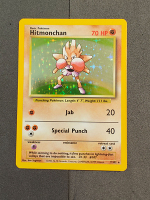 Hitmonchan 7/102 Base Set Holo Rare