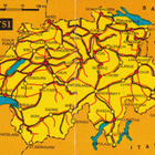 Sveitsi, Raha-avain. Kansallis- Osake -Pankk. Kartta   b421 - pikkukuva 1