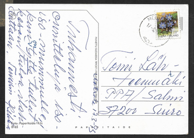 Postilähetys - Yl.m. 1.lk (LAPE 1160) Mouhijärvi 17.3.93