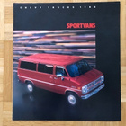 Esite Chevrolet Sportvan 1985 Chevy GM USA - pikkukuva 1
