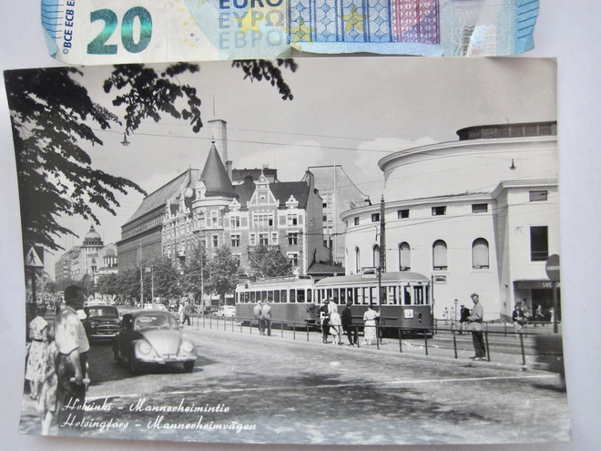 VANHA Postikortti Helsinki 1963 Raitiovaunu ym