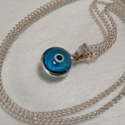 Hopea Pahasilmä riipus, Evil eye riipus panssari ketjulla - pikkukuva 1
