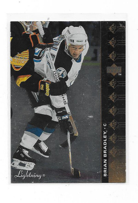 1994-95 UD SP Inserts #74 Brian Bradley , Tampa Bay Lightnin