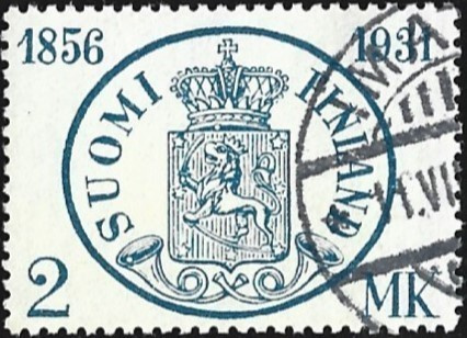 1931 Postimerkin 75-vuotisjuhla 2 mk leimattu LaPe 168
