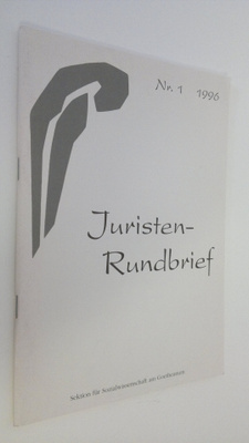 Juristen-Rundbrief Nr. 1 1996