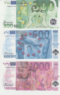 Euroschein leikki seteleitä 4 kpl