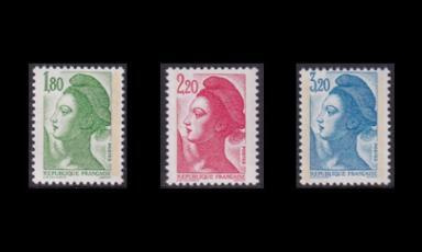 Ranska 2509-11A ** Käyttösarja Liberté (1985)