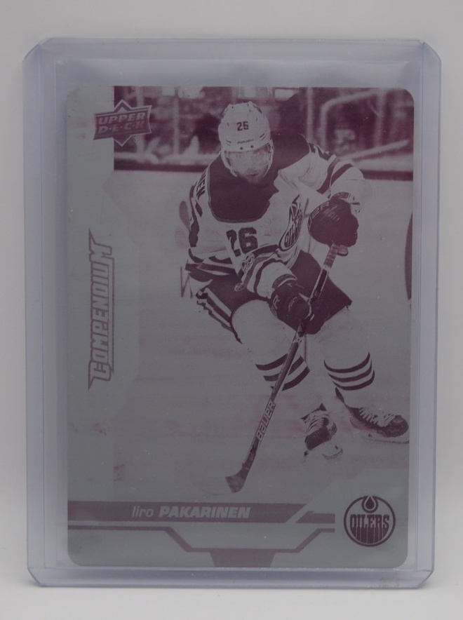 2018-19 Compendium Printing plate Iiro Pakarinen