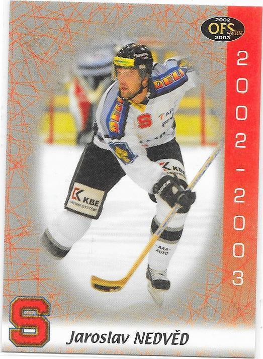 2002-03 OFS Plus #11 Jaroslav Nedved Sparta Praha ex HPK