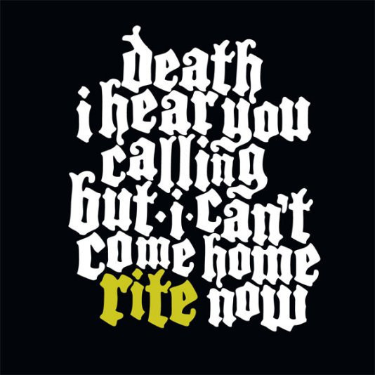 Rite - Death I Hear You Calling but I Can't Come CD PROMO