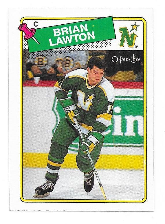 1988-89 OPC #20 Brian Lawton Minnesota North Stars
