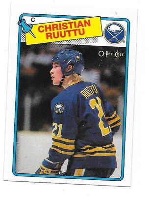 1988-89 OPC #18 Christian Ruuttu Buffalo Sabres
