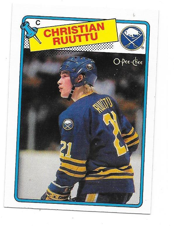 1988-89 OPC #18 Christian Ruuttu Buffalo Sabres