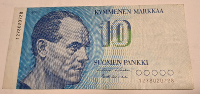 10mk seteli 1986.