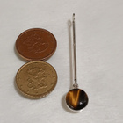 ISO Kotimainen Design Hopea tiikerinsilmä kivi riipus KI 925 - pikkukuva 2