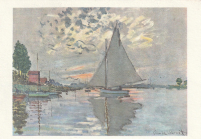 Monet - Purjevene  Argenteuil  - maisema
