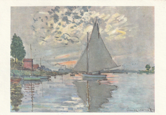 Monet - Purjevene  Argenteuil  - maisema
