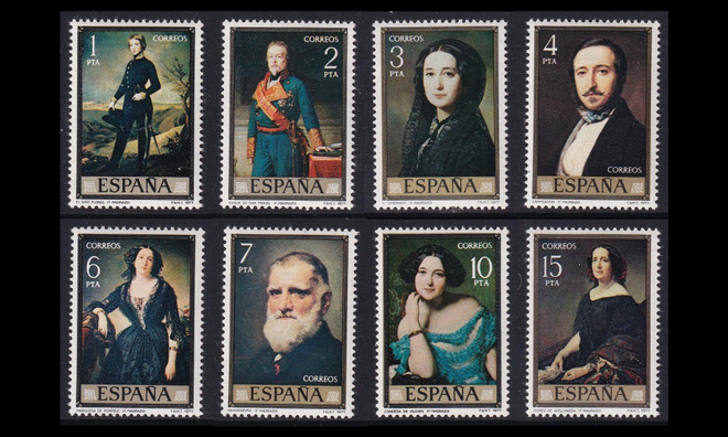 Espanja 2322-9 ** Maalauksia (1977)