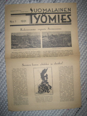 Sanomalehti : Suomalainen Työmies nro 1 / 1931