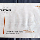 Peugeot 504 diesel ohjekirja  1971 kieli Ruotsi - pikkukuva 1