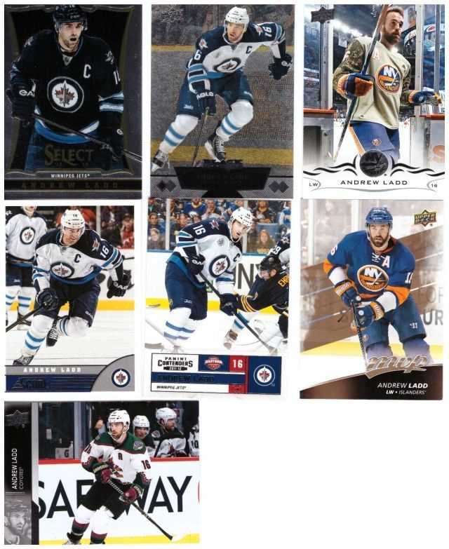 7 x ANDREW LADD  Jets, Coyotes, Islanders