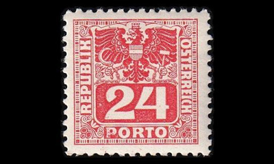 Itävalta P_182 ** Porto 24 Pf (1945)
