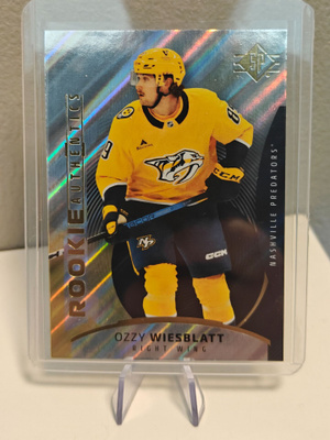 Ozzy Wiesblatt 2025-26 Upper Deck SP #123 Rookie Authentics