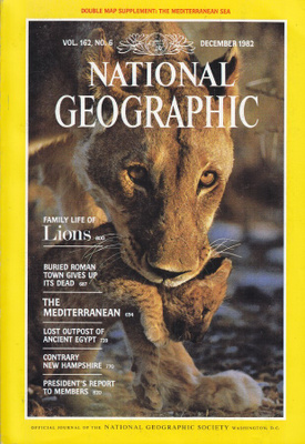 National Geographic vol.162 No.6 poster: Mediterranean Sea