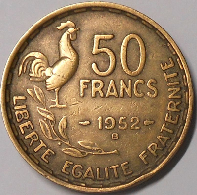 France. 50 France 1952B.