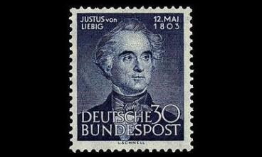 Saksa 166 ** Kemisti Justus von Liebig (1953)