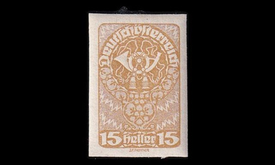 Itävalta 279 ** Käyttösarja 15 H postitorvi (1919)