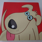 Canvas Taulu / Canvastaulu - Koira ja Kirahvi  - 2 kpl - pikkukuva 3