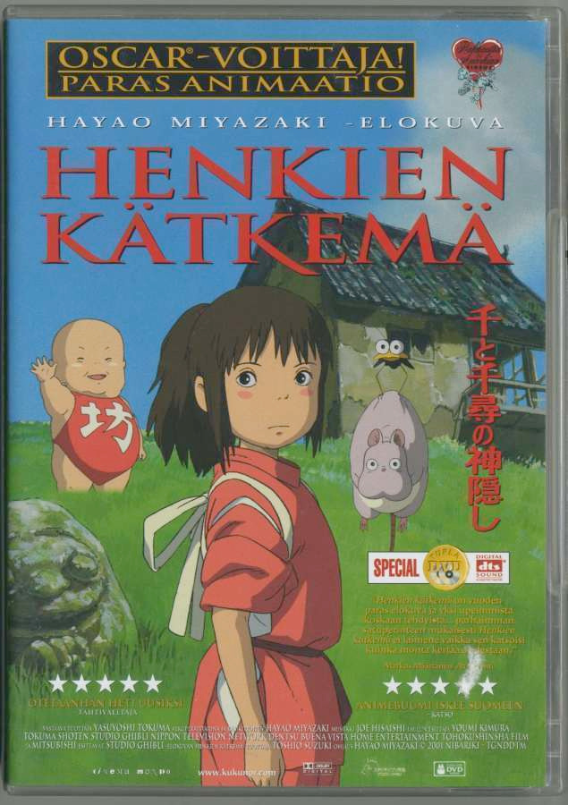 HENKIEN KÄTKEMÄ - Suomi 2-DVD 2001/03 - Hayao Miyazaki, jap.