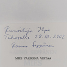 Rauno Seppänen : Mies varjoina virtaa : runoja (signeerat... - pikkukuva 3