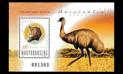 Unkari 4595BL255 ** Australian eläimistö (2000)