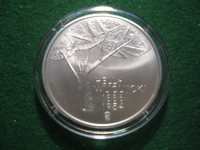 Suomi 10e hopea juhlaraha Hella Wuolijoki - 2011