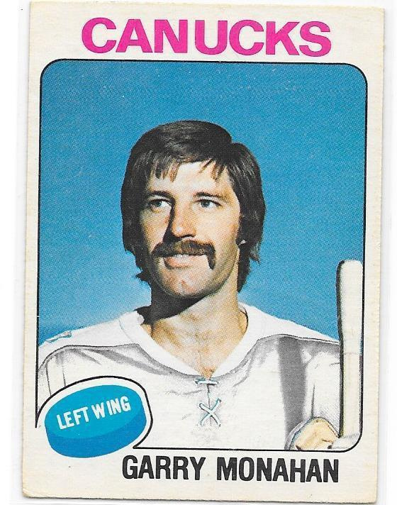 1975-76 OPC #357 Garry Monahan Vancouver Canucks