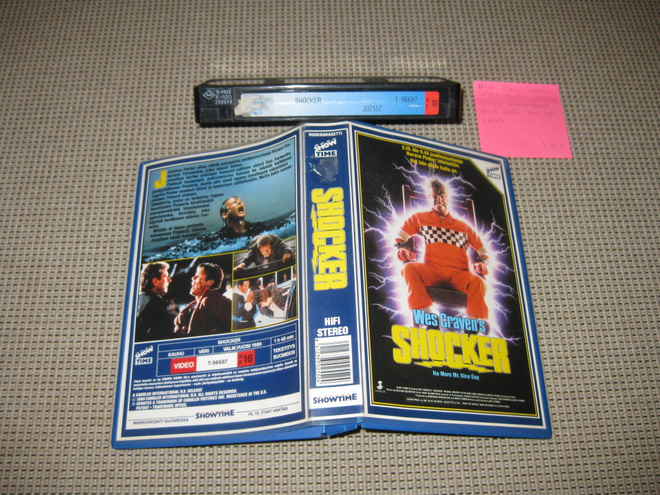 Shocker-VHS (Showtime, Wes Craven, Mitch Pileggi, 1989)