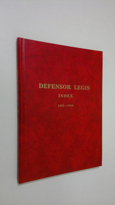 Mikko Tulokas : Defensor legis : index 1981-1990