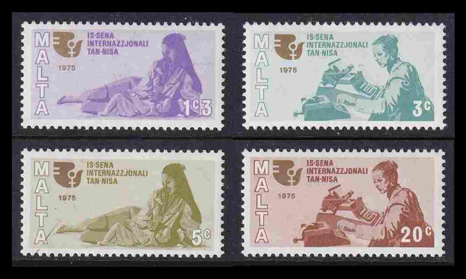 Malta 508-11 ** Kansainvälinen naisten vuosi (1975)