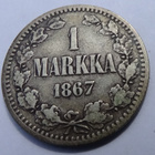1867 1 markka tyyppi 1.1 kl3 - pikkukuva 1