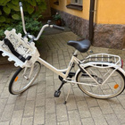 Valkoinen Jopo-polkupyörä DesignHouse kori BikeCap sadelippa - pikkukuva 4