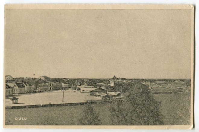 Oulu Näkymä torille 1940-luku