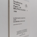 Language learning and learner language : papers from a co... - pikkukuva 1